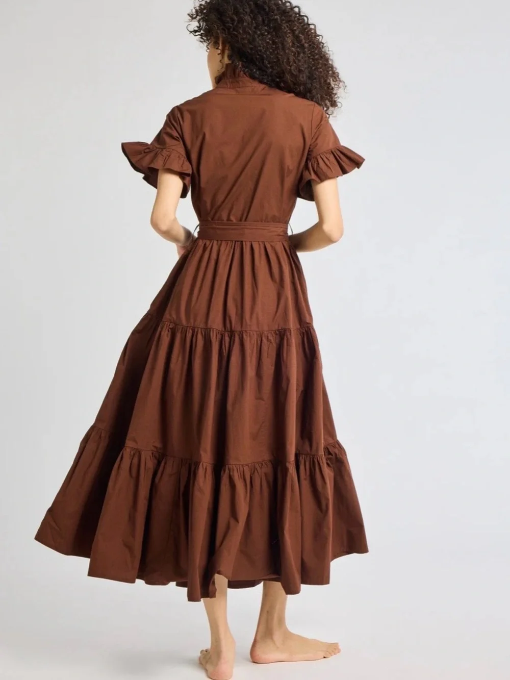 Mille Victoria dress in chocolate - Picture 6 of 13